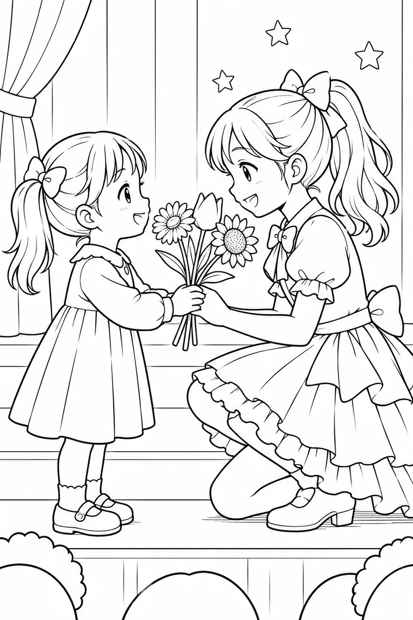 小さな花束をどうぞ