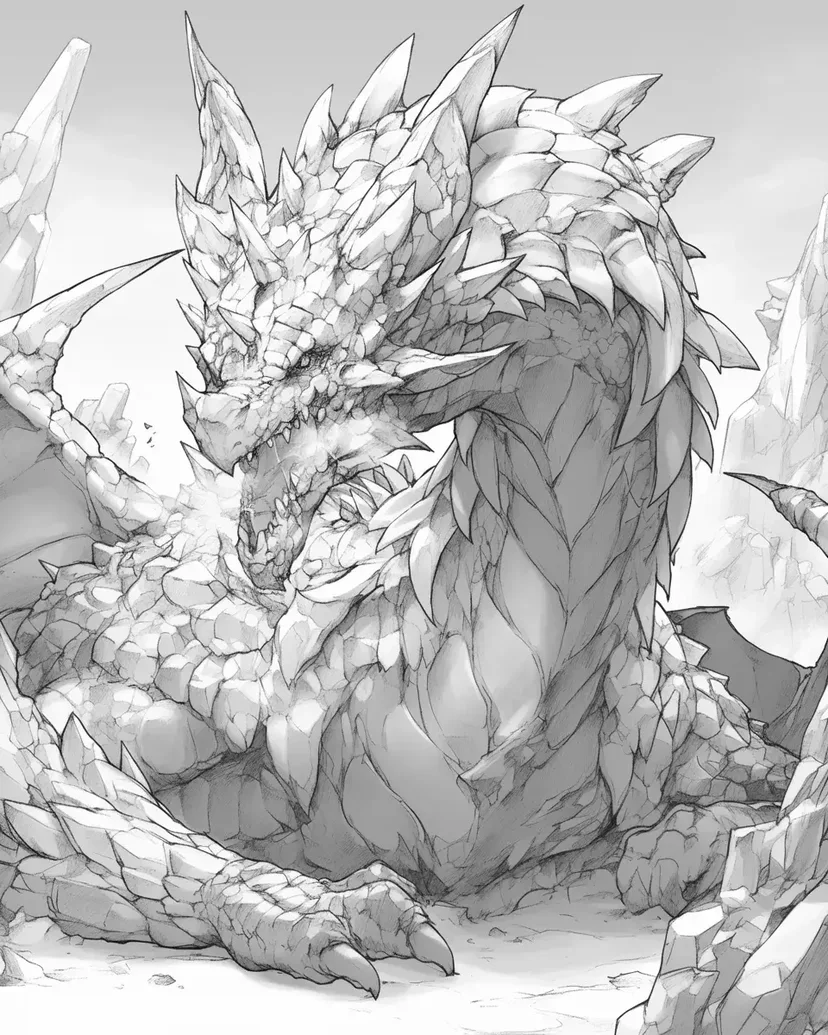 Coloriage Dragon de Glace