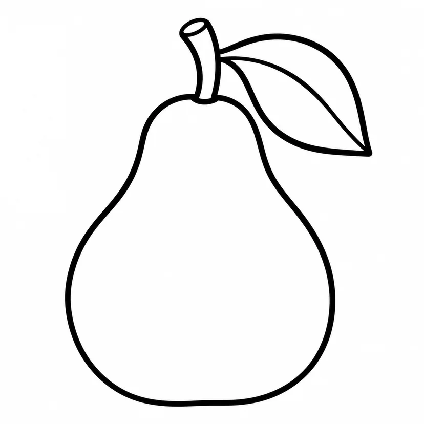 まるいようなしの塗り絵