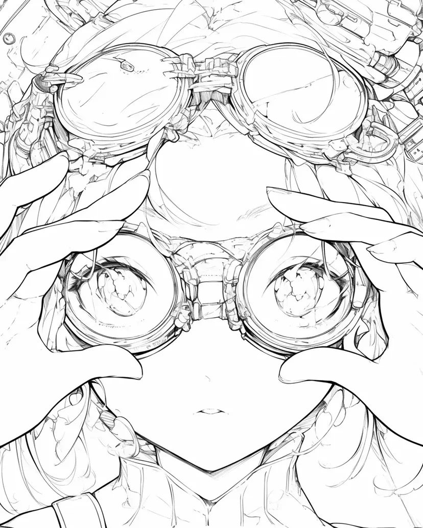 未来の探検家の塗り絵