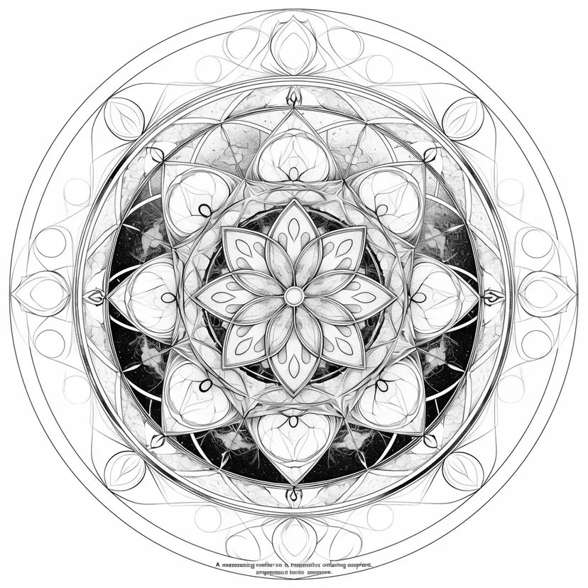 Beautiful Mandala Art coloring page