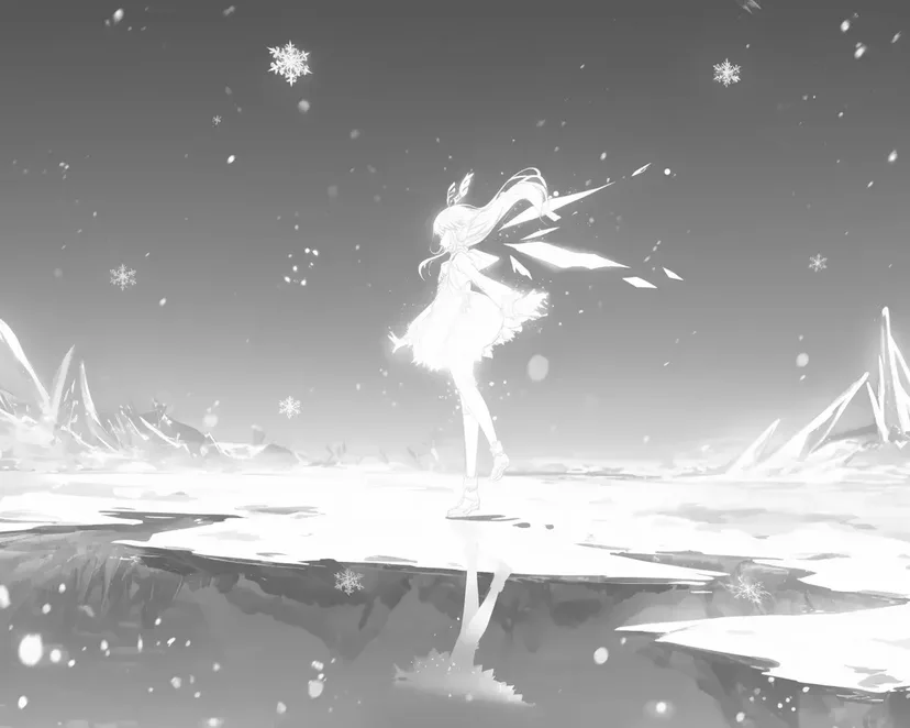 氷の舞姫の塗り絵