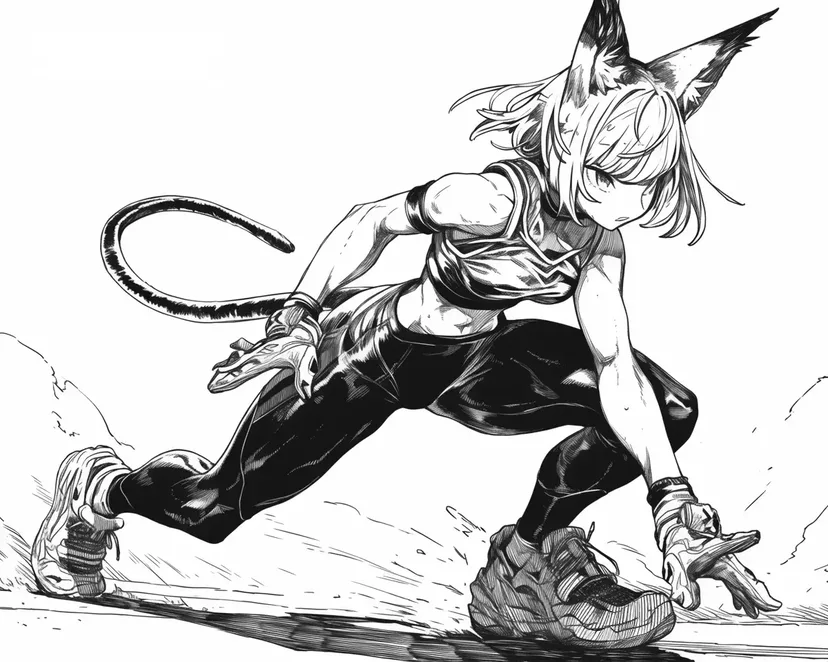 The Energetic Runner coloring page