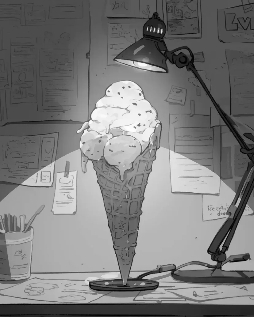 Desenho de Aventura de Sorvete para colorir