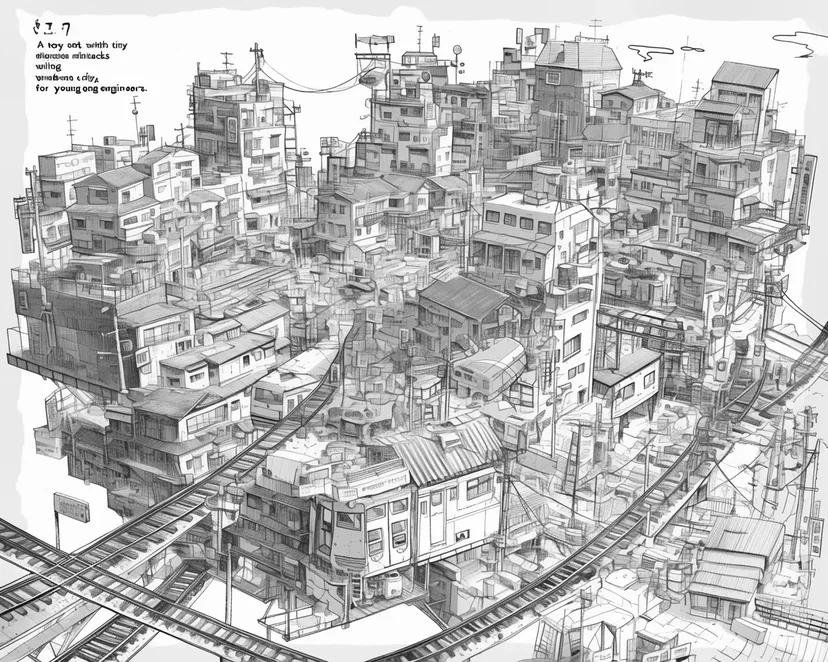 Dibujo de Ciudad Futura para colorear