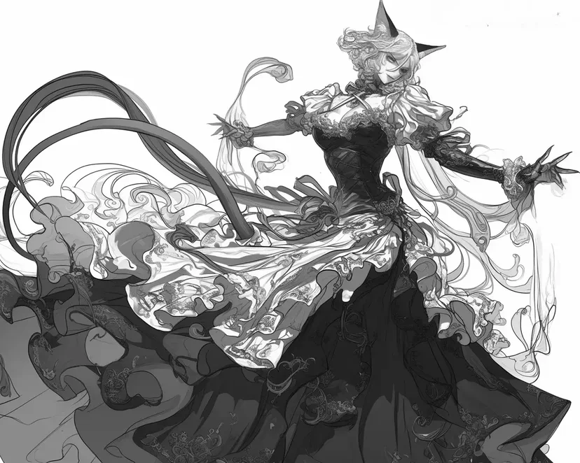 Fantasy Witch coloring page