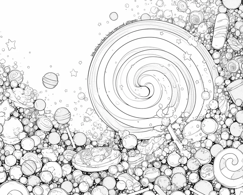 Dibujo de Paraíso de Dulces para colorear