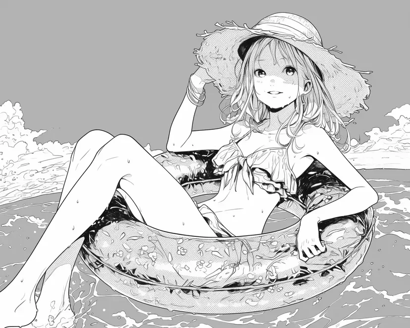 Desenho de Pausa de Verão para colorir