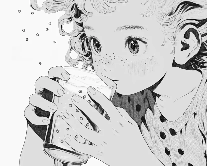 Dibujo de Tiempo de Galletas y Leche para colorear