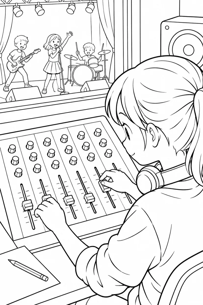 音をととのえる係の塗り絵