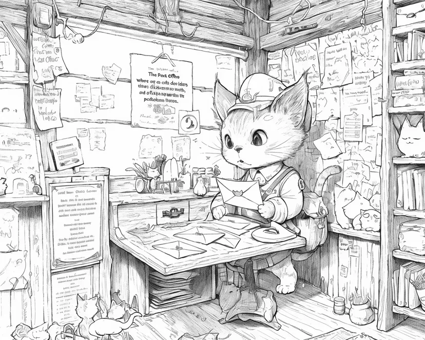 郵便屋さんの猫