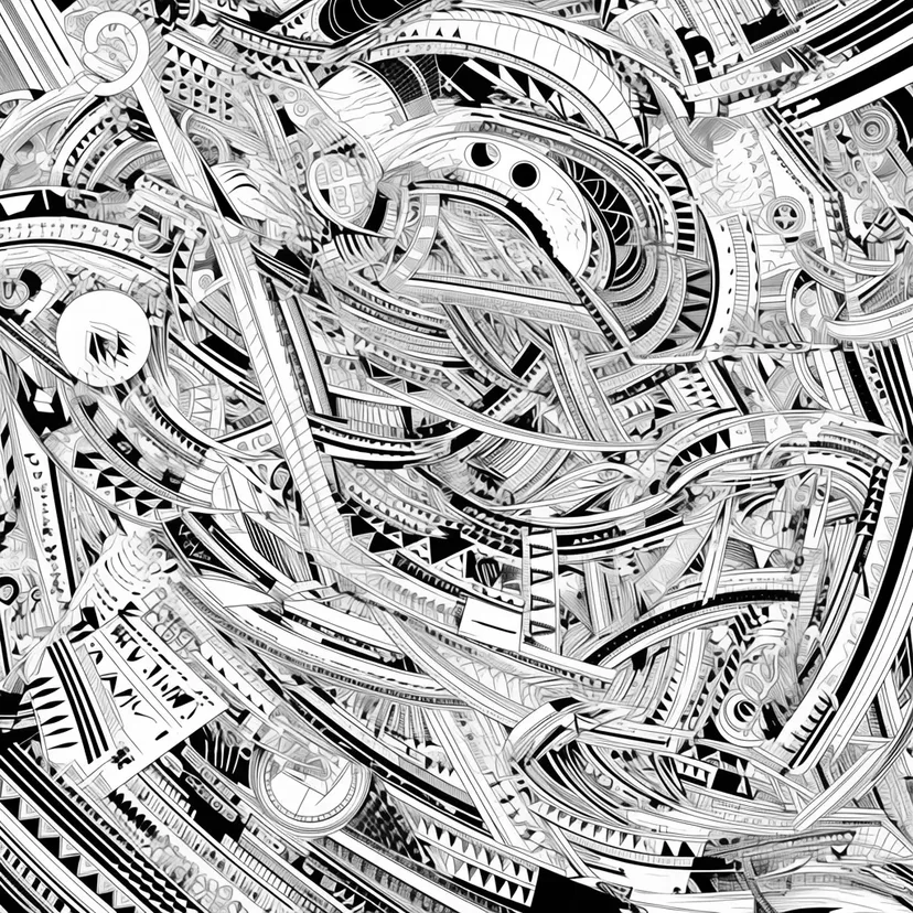 Dibujo de Laberinto Infinito para colorear