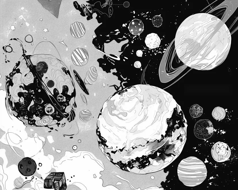 Dibujo de Aventura del Planeta de Chocolate para colorear