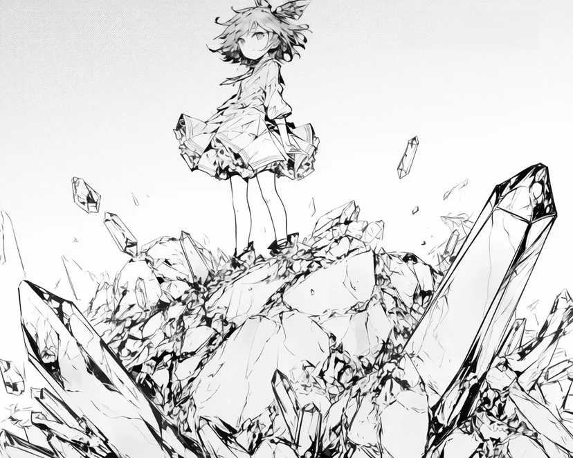 Dibujo de Niña de Cristal para colorear