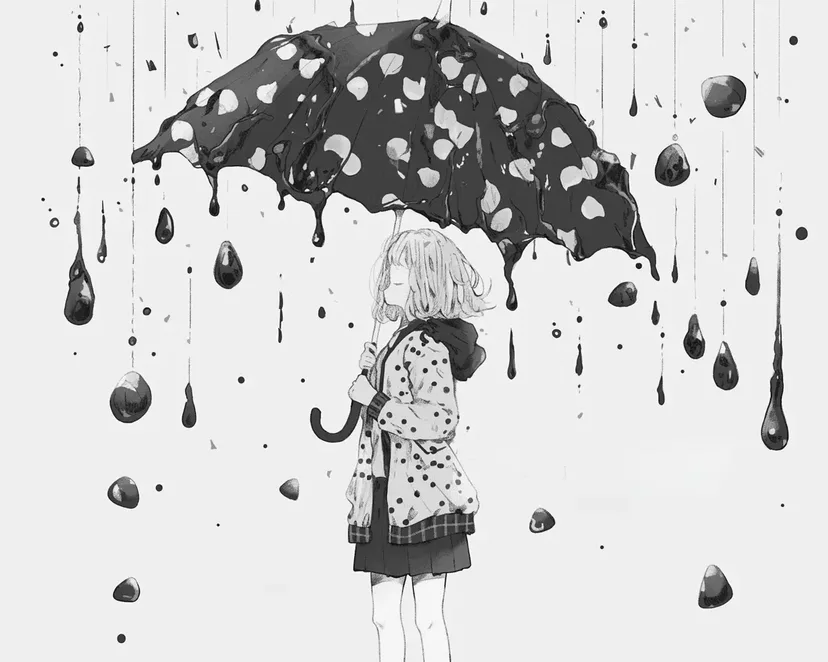 チョコレートの雨の塗り絵