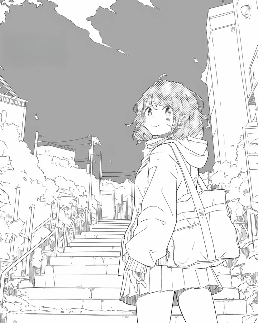 放課後の階段