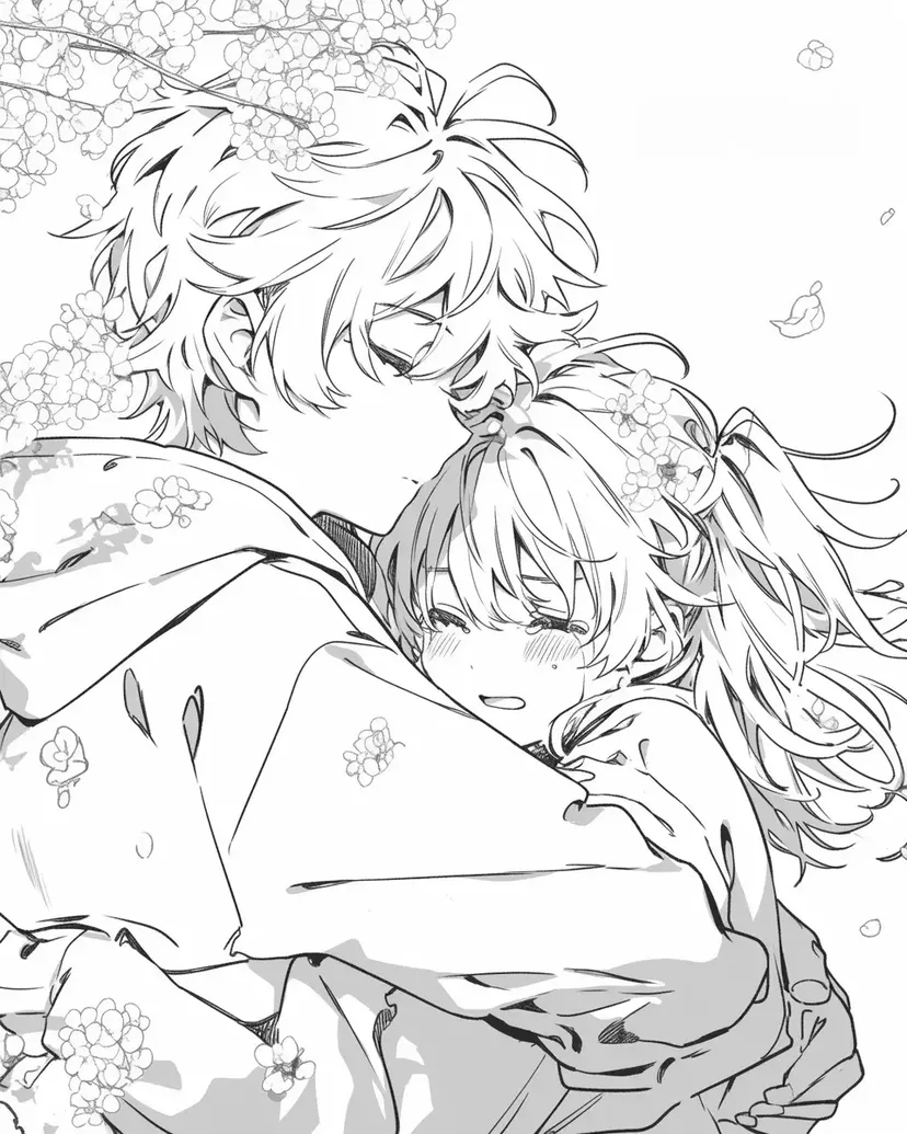 桜の下での友情