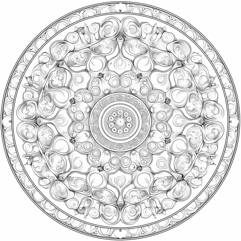 World of Beautiful Mandalas coloring page