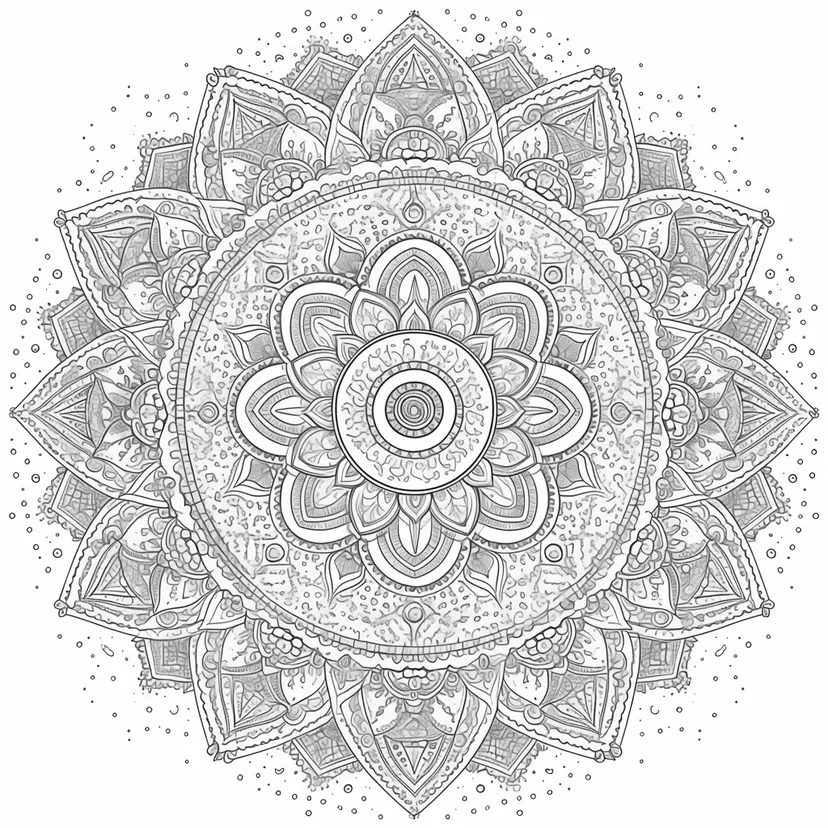 Beautiful Mandala coloring page