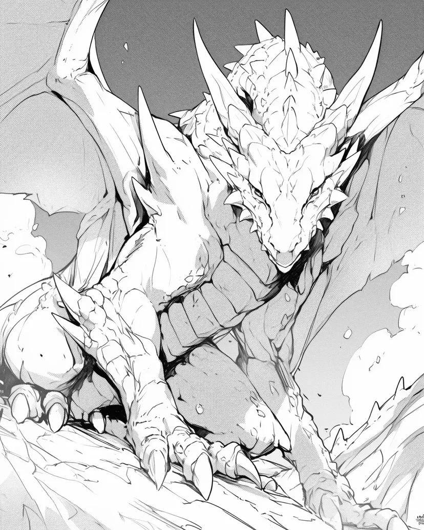 Coloriage Dragon de Glace