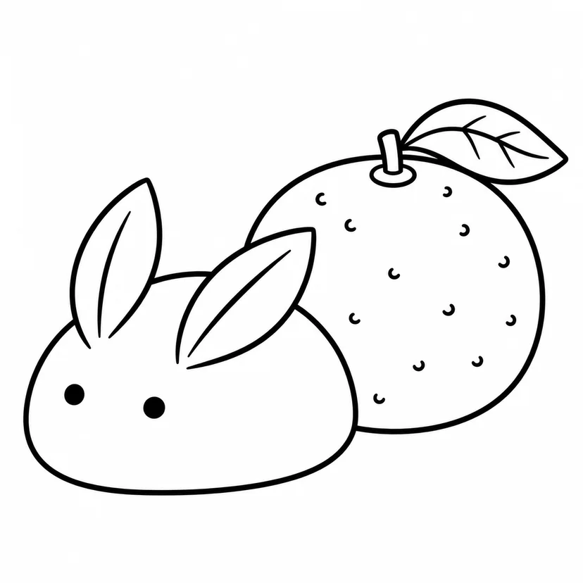 ゆきうさぎとみかん
