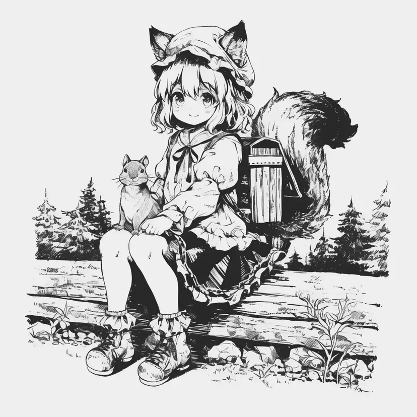 Dibujo de Pequeño Viajero del Bosque para colorear