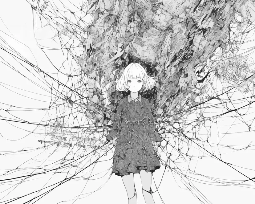 夢見る少女の塗り絵