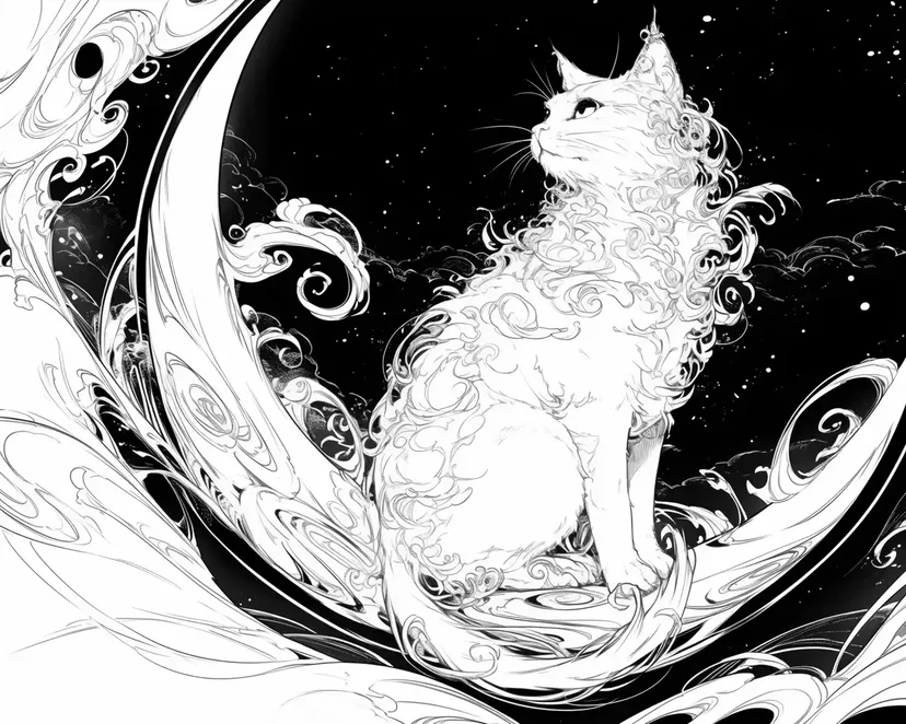 Guardian of the Night Sky coloring page