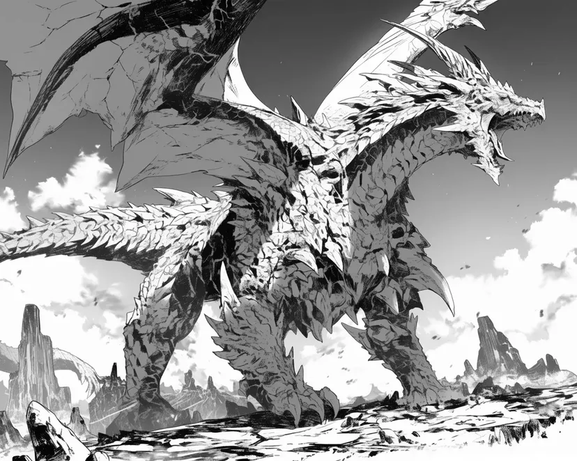 Coloriage Dragon Légendaire
