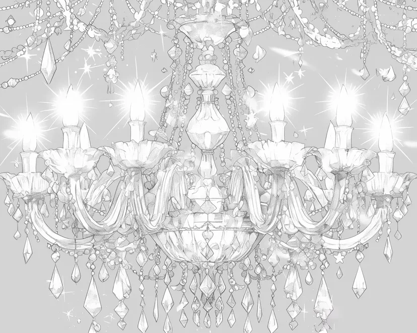 Dibujo de Candelabro Brillante para colorear