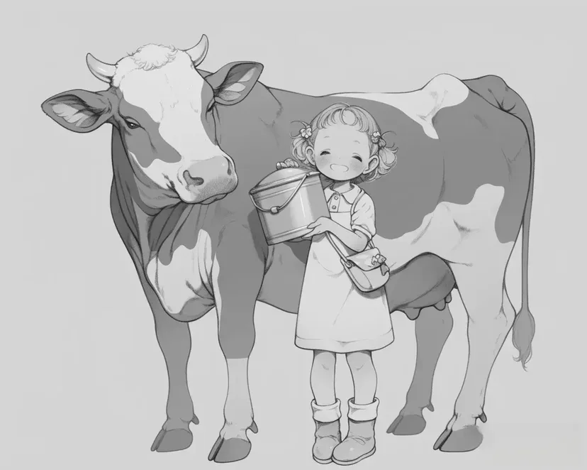Friends on the Farm coloring page