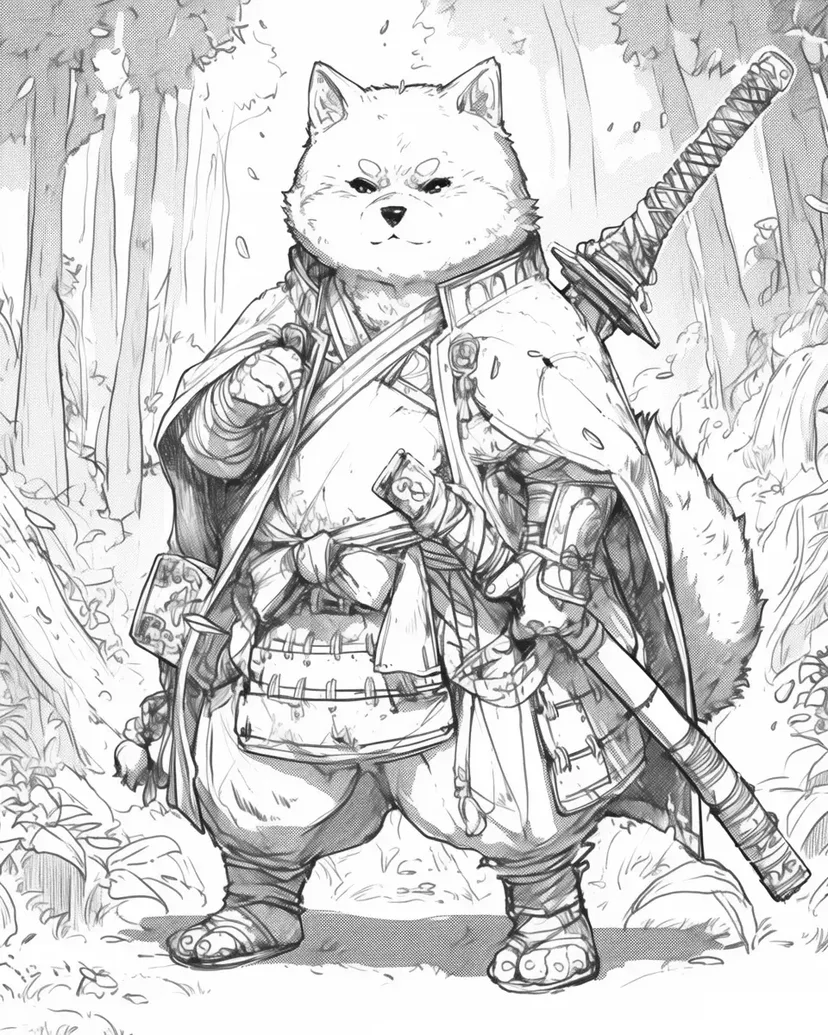 森の戦士シバの塗り絵