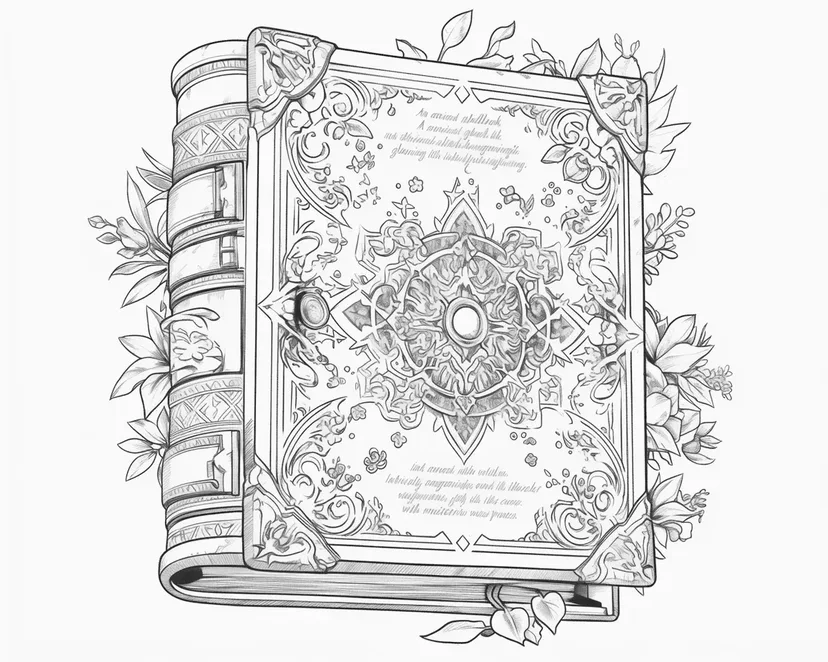 Magic Book coloring page
