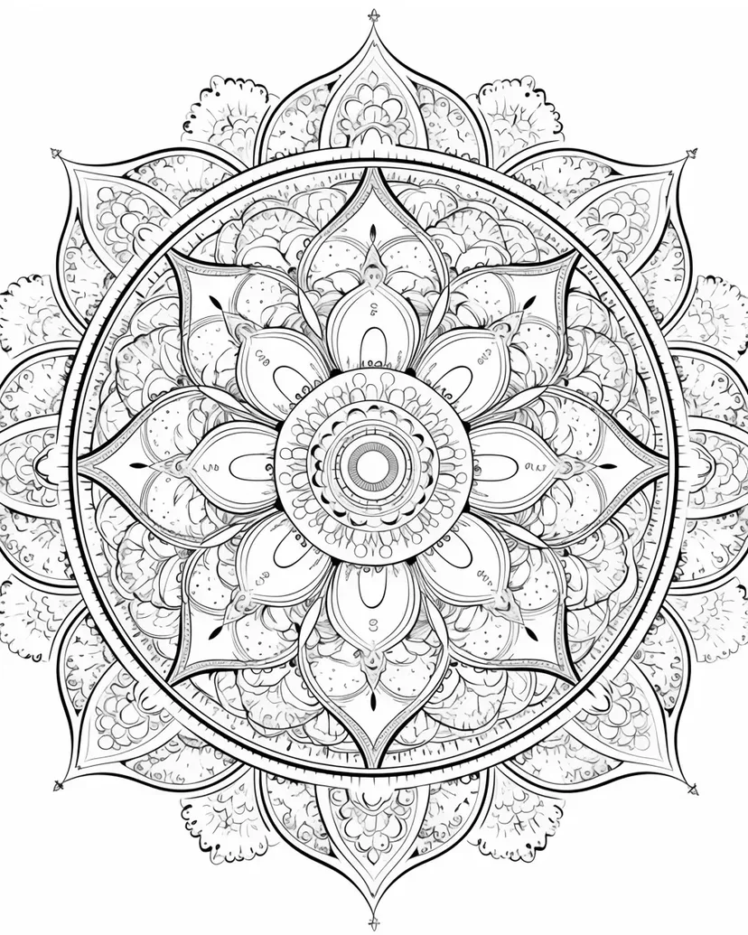 Beautiful Mandala coloring page