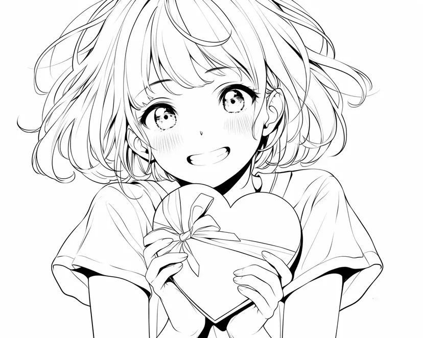 A Heartfelt Gift coloring page