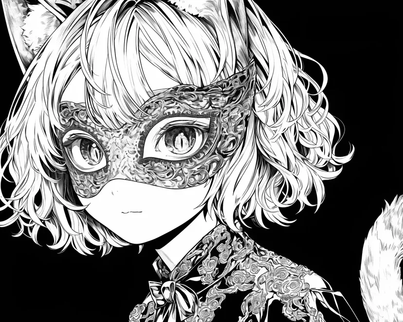 Dibujo de Chica Enmascarada para colorear