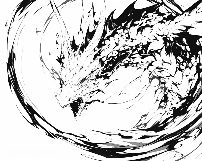 Coloriage Dragon d'Ombre