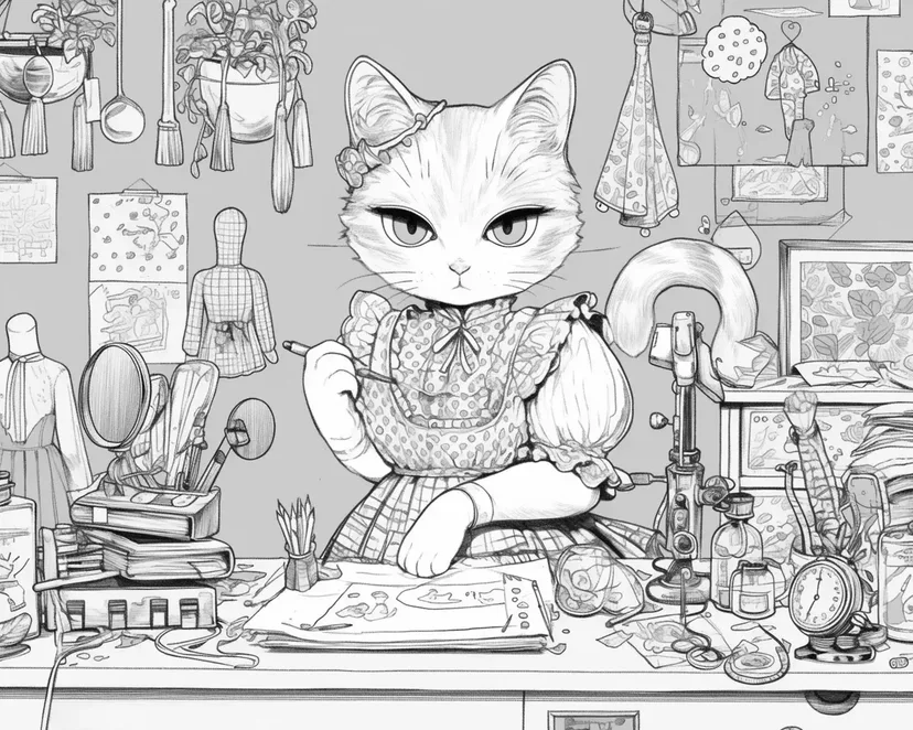 Dibujo de El Taller del Gato Diseñador para colorear