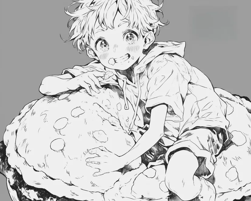 Dibujo de Niño travieso para colorear