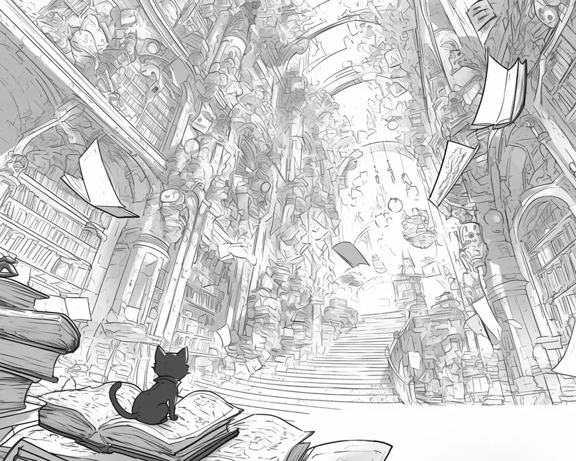 Desenho de Primeiro Dia na Escola de Magia para colorir
