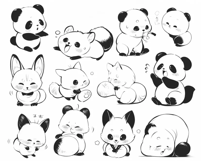 Cute Animals coloring page