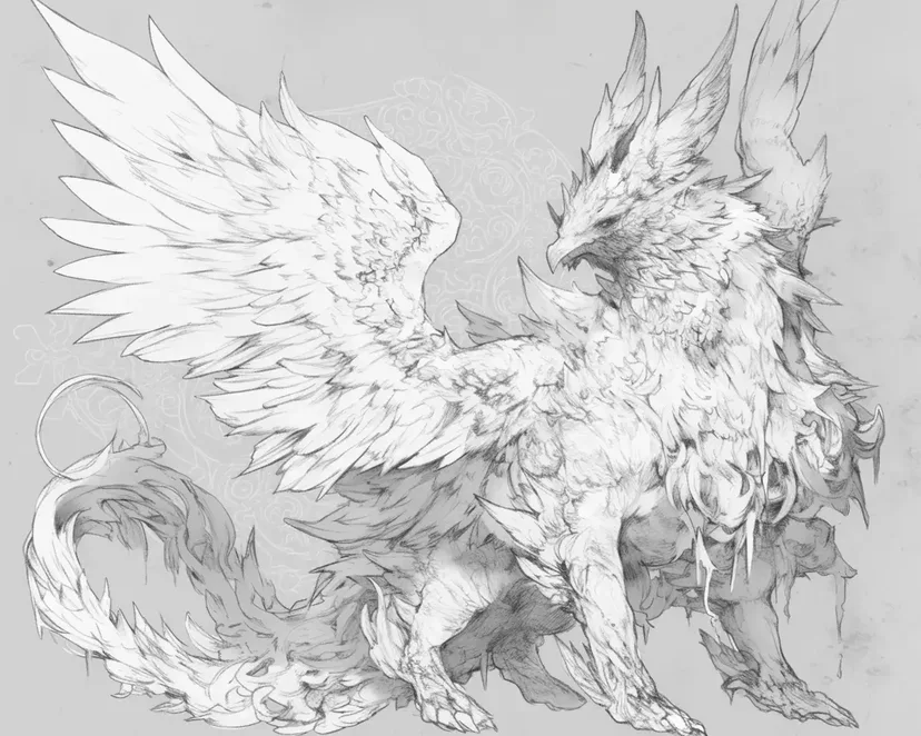 Legendary Winged Dragon coloring page