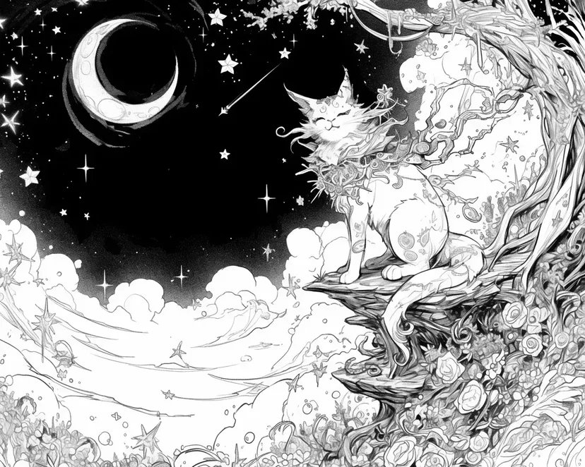Dibujo de La Noche de la Estrella Fugaz para colorear