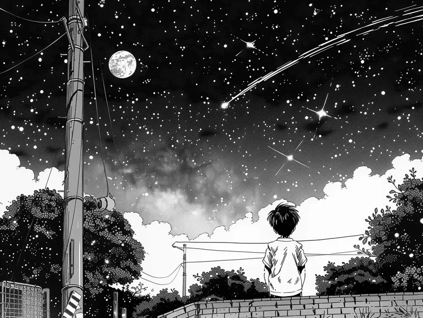 星に願いをの塗り絵