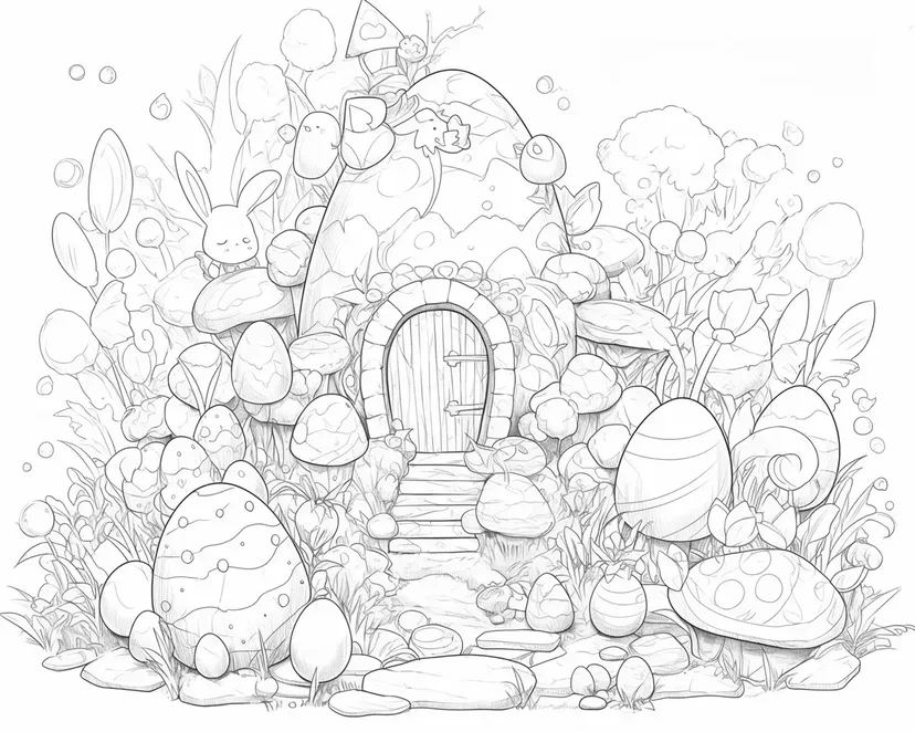 Desenho de Terra de Doces Mágicos para colorir