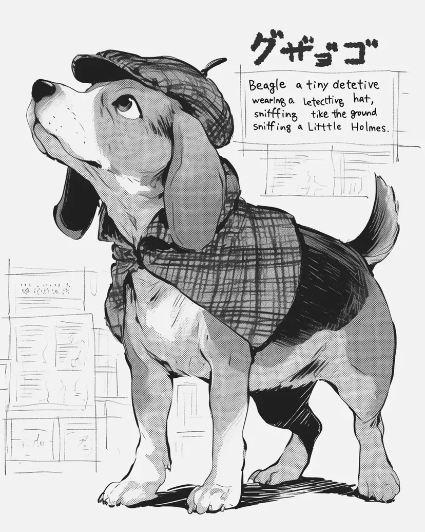 Dibujo de Beagle Detective para colorear