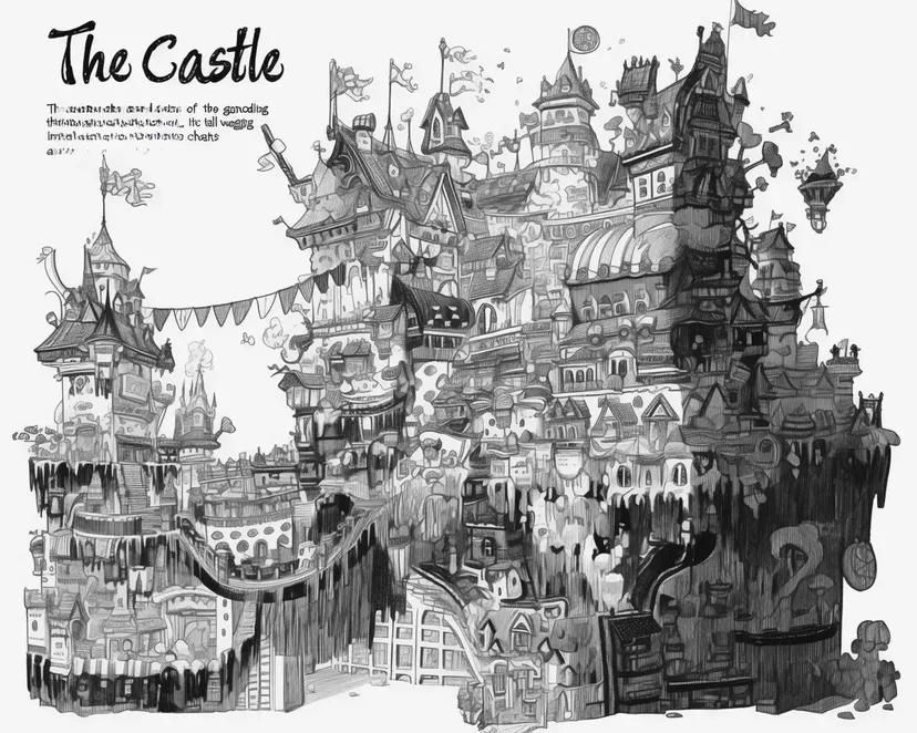 Dibujo de La Aventura del Castillo para colorear