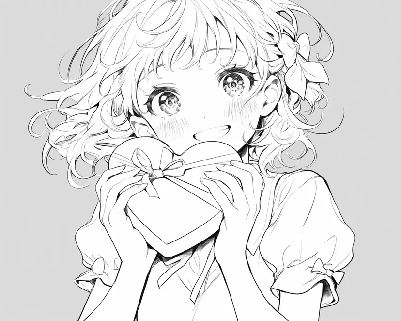 Dibujo de Un Regalo Sincero para colorear