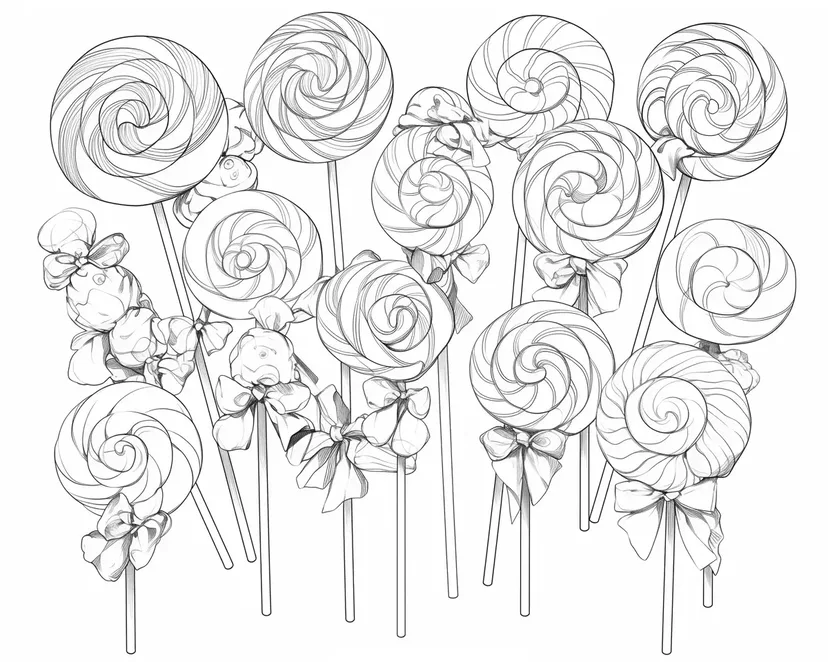 Desenho de Mundo de Doces Coloridos para colorir