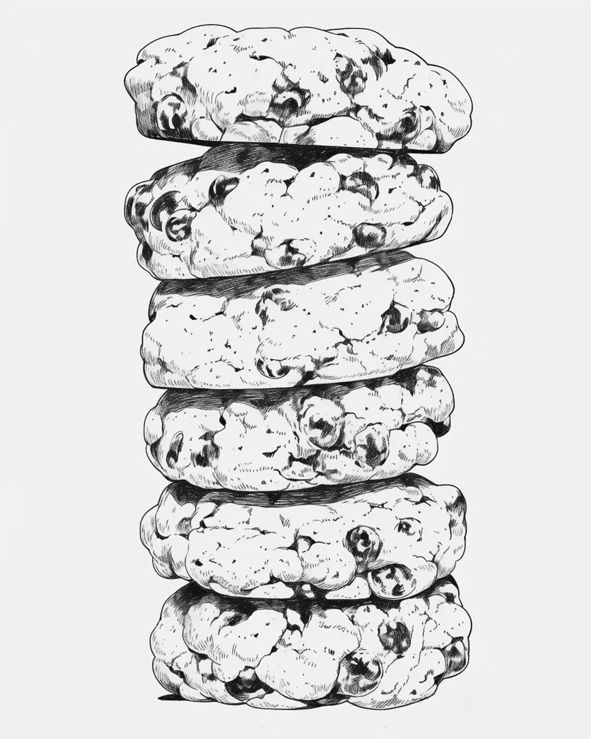 Desenho de Torre de Biscoitos para colorir